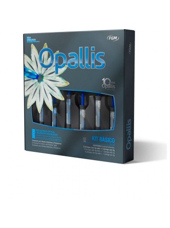 Набор Opallis Basic Kit. Шпр. 5шт.х4 г, оттенки: DA2, DA3, EA2, EA3, EA3.5, шприц 2 г, оттенок: T-Neutral. Микрогибридные композит с наночастицами. FGM